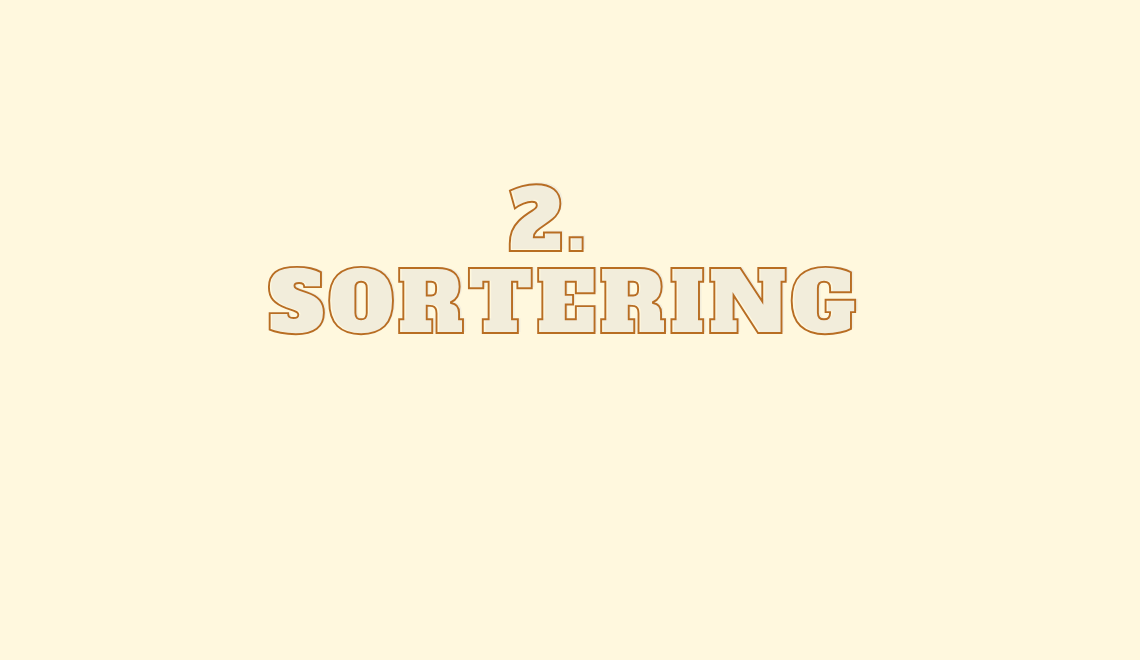 2. sortering