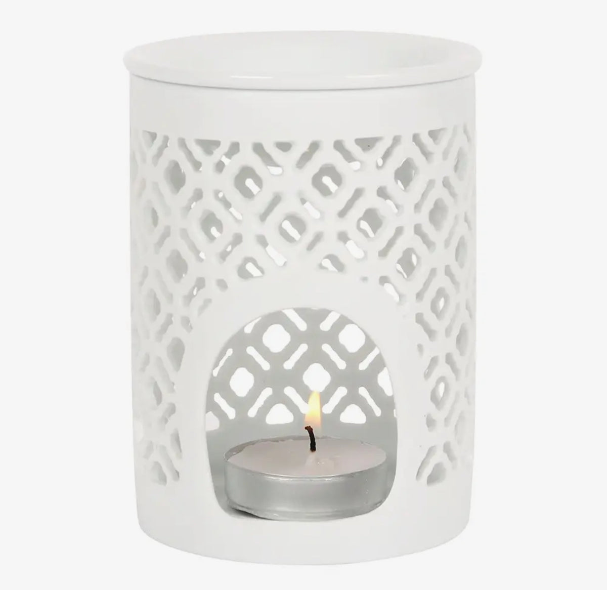 Hvid Mat Duftlampe